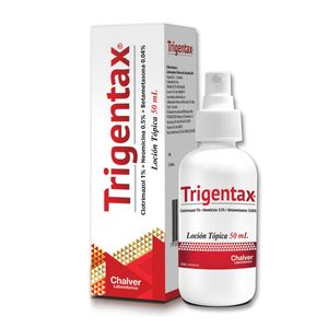 Trigentax Clotrimazol/neomicina/betametasona 0.04/1.0/0.5 Gr Locion X 50 Ml