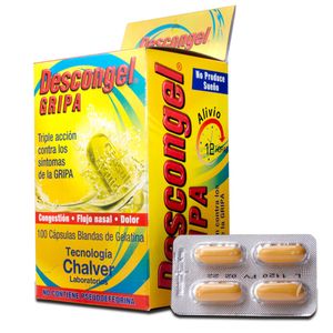 Descongel Gripa Acetaminofen/loratadina/fenilefrina X 100 Cap