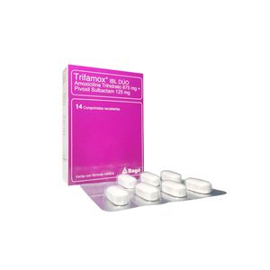 Trifamox Ibl Duo Amoxicilina/sulbactam 875/125 Mg X 14 Comp