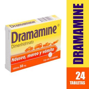 Dramamine Dimenhidrinato 50 Mg X 24 Tabl
