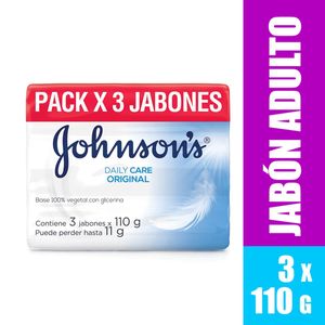 Jabon Barra Johnson Original X 110 Gr X 3 Und