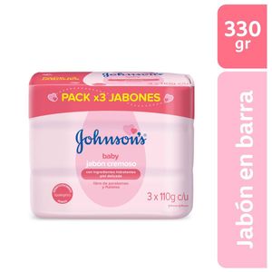 Jabon Barra Johnson Baby Humectante X 110 Gr X 3 Und