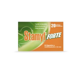 Stamyl Forte Pancreatina/simeticona 300/100 Mg X 20 Tabl