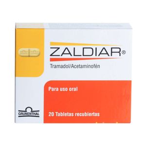 Zaldiar Acetaminofen/tramadol 325/37.5 Mg X 20 Tabl
