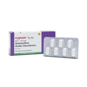 Clavulin Amoxicilina/acido Clavulanico 1 Gr X 14 Tabl
