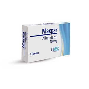 Maxpar (albendazol) 200 Mg Caja X 2 Tab