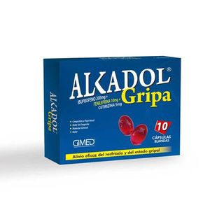 Alkadol Gripa Cetirizina/ibuprofeno/fenilefrina X 10 Cap