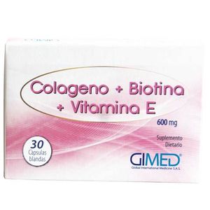 Colageno + Biotina + Vitamina E 600 Ui X 30 Cap