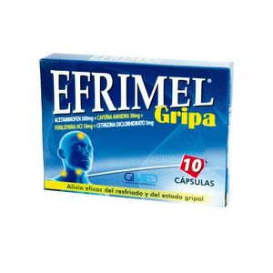 Efrimel Gripa Acetaminofen/fenilefrina/cetirizina X 10 Cap