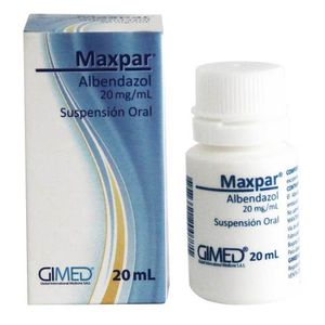 Maxpar Albendazol 2 Gr Suspension X 20 Ml