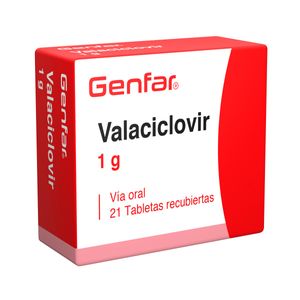 Valaciclovir 1 Gr Caja X 21 Tabletas