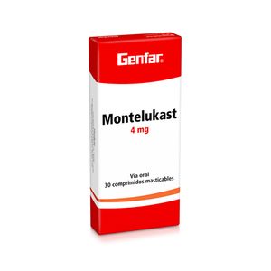Montelukast 4 Mg Caja X 30 Tabletas