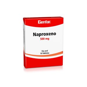 Naproxeno 500 Mg X 10 Tabl