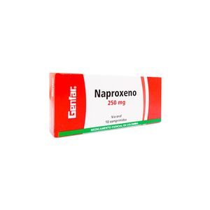 Naproxeno 250 Mg X 10 Tabl