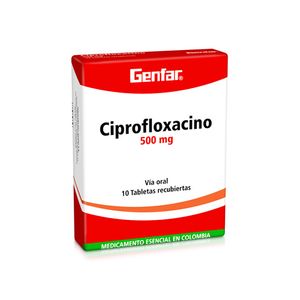 Ciprofloxacino 500 Mg X 10 Tabl