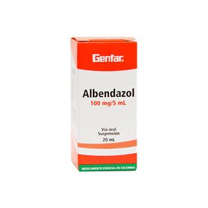Albendazol 100 Mg Suspension X 20 Ml
