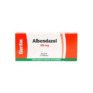 Albendazol 200 Mg X 2 Tabl