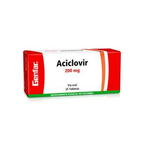 Aciclovir 200 Mg X 25 Tabl