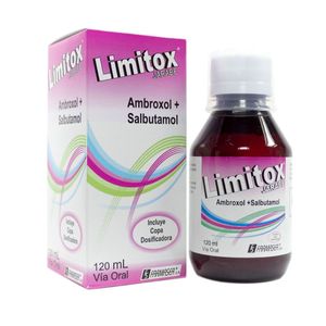 Limitox Ambroxol/salbutamol 15/2 Mg Jarabe X 120 Ml