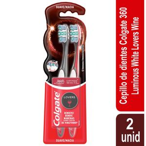 Cepillo Dental Colgate 360 Luminous White Lovers Suave X 2 Und