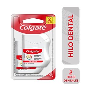 Seda Dental Colgate Total Encerada X 25 Mt Oferta X 2 Und Precio Especial