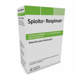Spiolto Respimat Olodaterol/tiotropio 2.5/2.5 Mcg Cartucho X 4 Ml