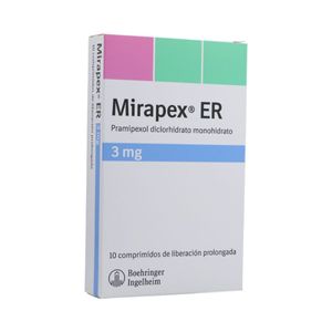 Mirapex Er Pramipexol 3 Mg X 10 Comp