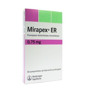 Mirapex Er Pramipexol 0.75 Mg X 10 Comp