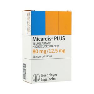 Micardis Plus Telmisartan/hidroclorotiazida 80/12.5 Mg X 28 Comp