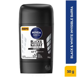 Desodorante Nivea Barra Men Invisible Black Y White X 50 Gr