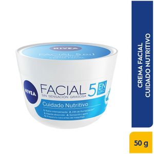 Crema Facial Nivea Cuidado Nutritivo Frasco X 50 Ml