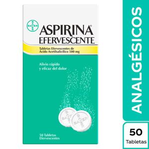 Aspirina Efervescente Acido Acetilsalicilico 500 Mg X 50 Tabl