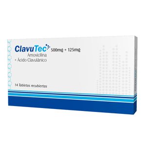 Clavutec Amoxicilina/acido Clavulanico 500/125 Mg X 14 Tabl