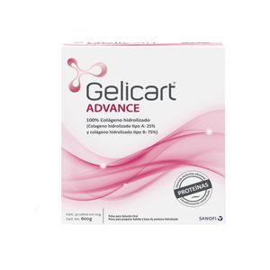 Gelicart Advance Colageno Hidrolizado Y Proteinas Activas Caja X 30 Sobres