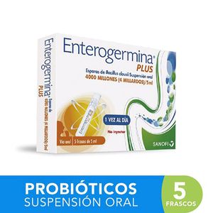 Probiotico Enterogermina Suspension Oral Caja X 5 Frascos