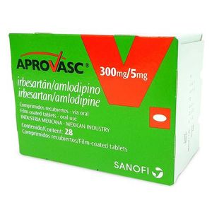 Aprovasc Irbesartan/amlodipino 300/ 5 Mg X 28 Tabl
