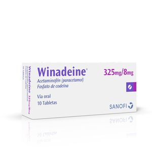 Winadeine Acetaminofen/codeina 325/8 Mg X 10 Tabl