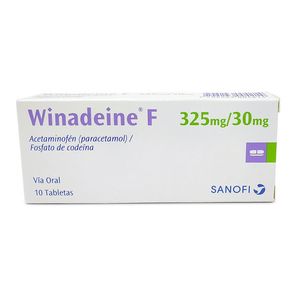 Winadeine F Acetaminofen/codeina 325/30 Mg X 10 Tabl