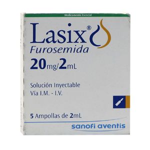 Lasix Furosemida 20 Mg X 5 Amp