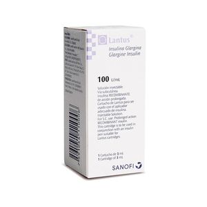 Lantus Insulina Glargina 100 Ui/ml Cartuchos X 3 Ml