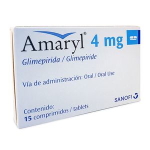 Amaryl 4 Mg Caja X 15 Comp