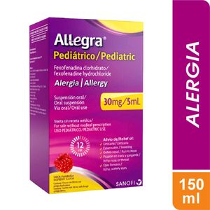 Allegra Fexofenadina Pediatrico 30mg/5ml Suspension Oral X 150 Ml