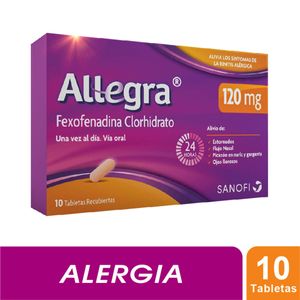 Allegra 120 Mg Caja X 10 Tabl