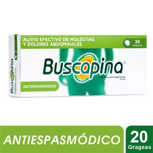 Buscapina Hioscina 10 Mg X 20 Grageas