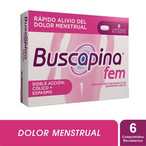 Buscapina Fem Caja X 6 Tabletas