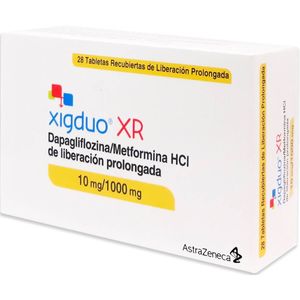 Xigduo Xr Metformina/dapaglifozina 1000/10 Mg X 28 Tabl