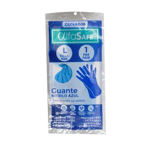 Guante Examen Nitrilo Azul Talla L X 2 Und