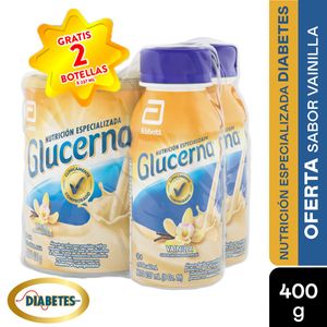 Glucerna Polvo Vainilla X 400 Gr Gratis 2 Glucerna Liq X 237ml