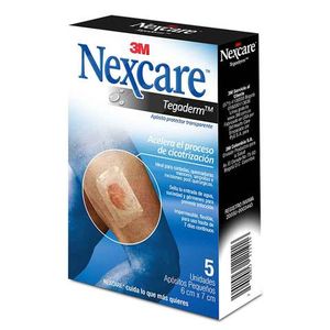 Tegaderm Nexcare Transparente 6 X 7 Cm X 5 Apositos