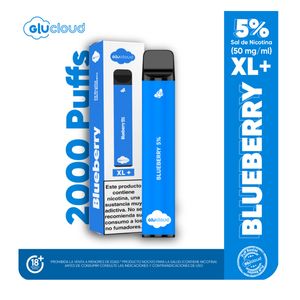 Vapeador Glucloud Blueberry Xl+ 5% X 2000 Puffs